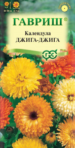 Семена Календула Джига-Джига, смесь, 0,3г, Гавриш, Цветочная коллекция
