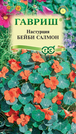 Семена Настурция Бейби Салмон, 1,0г, Гавриш, Цветочная коллекция