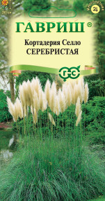 Семена Кортадерия (Пампасная трава) серебристая, 8шт, Гавриш, Цветочная коллекция