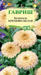 Семена Календула Кремово-белая, 0,3г, Гавриш, Цветочная коллекция