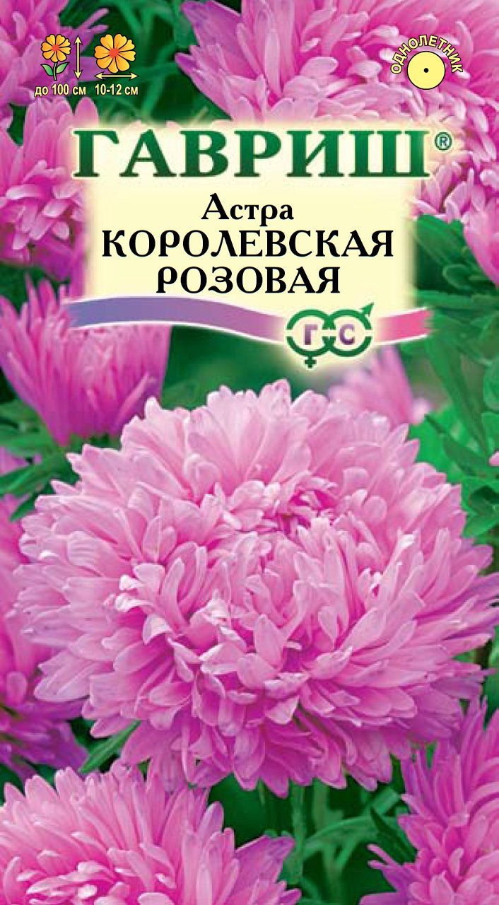 ✓ Семена Астра Королевская розовая, пионовидная, 0,3г, Гавриш, Цветочная  коллекция по цене 21 руб. ◈ Большой выбор ◈ Купить по всей России ✓  Интернет-магазин Гавриш ☎ 8-495-902-77-18