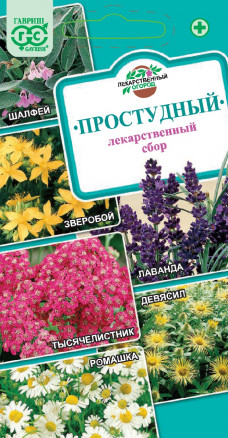 Набор семян Лекарственный огород Простудный (6 вкладышей), Гавриш