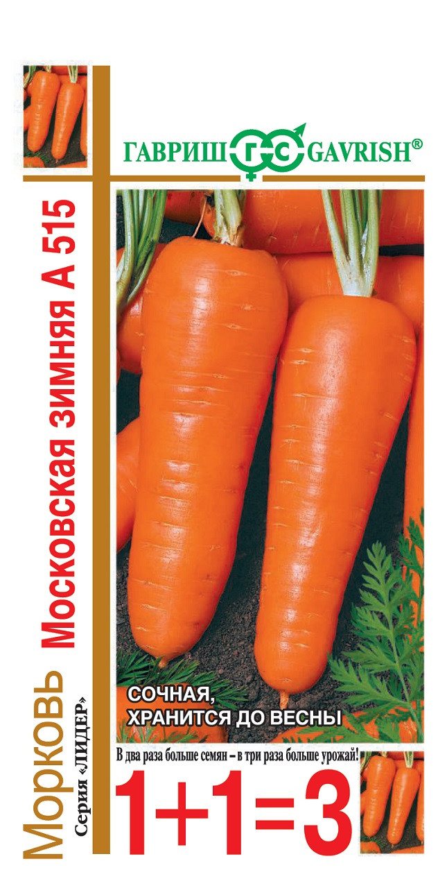Морковь Московская зимняя А 515 описание характеристики правила выращивания отзывы