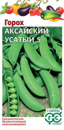 Семена Горох Аксайский усатый 5, 10,0г, Гавриш, Овощная коллекция