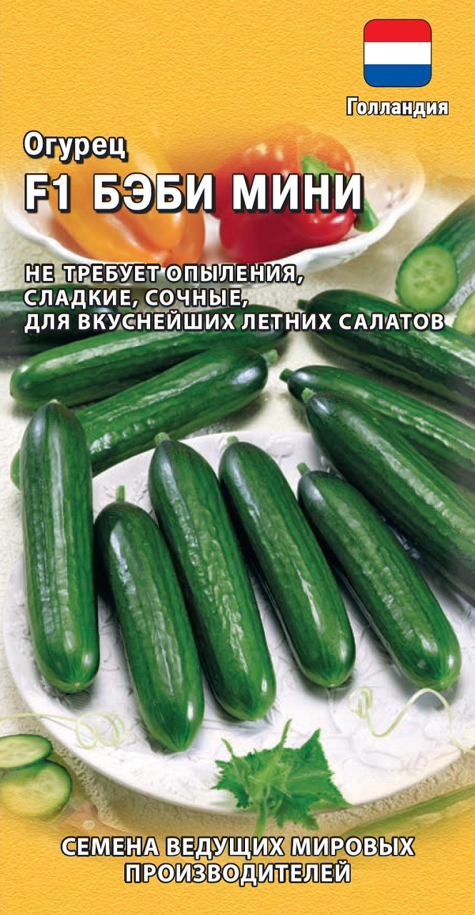 ✓ Семена Огурец Бэби Мини F1, 5шт, Гавриш, Ведущие мировые производители,Seminis по цене 132 руб. ◈ Большой выбор ◈ Купить по всей России ✓Интернет-магазин Гавриш ☎ 8-495-902-77-18