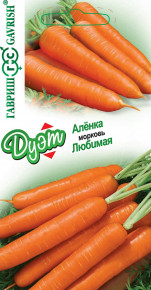 Набор семян Морковь Аленка, 2,0г и Морковь Любимая, 2,0г, Гавриш, Дуэт