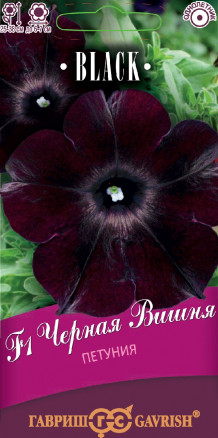 Семена Петуния многоцветковая Черная вишня F1, 4шт, Гавриш, Black