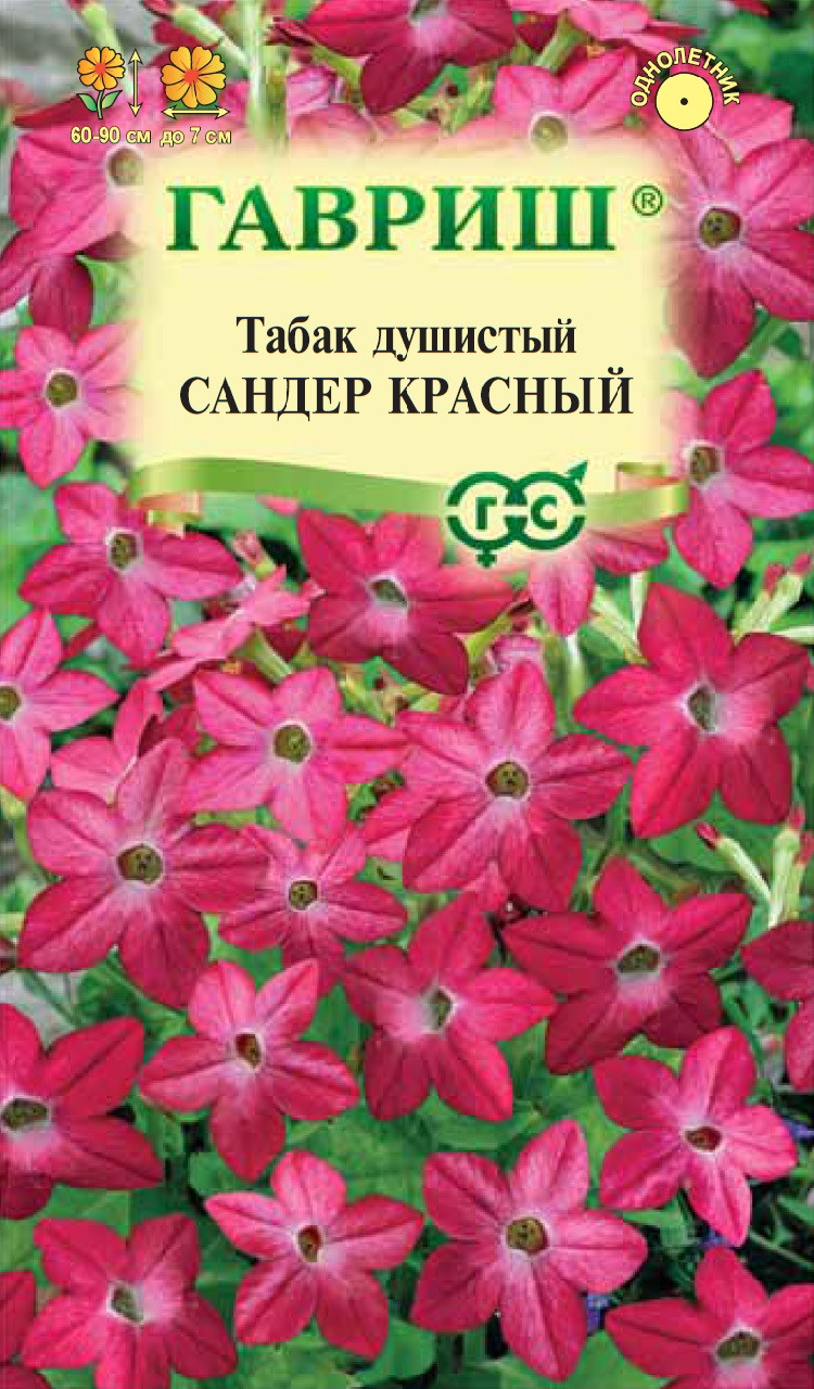 Семена Табак душистый Сандер Красный, 0,05г, Гавриш, Цветочная ...