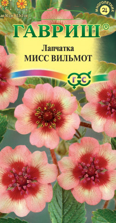 Семена Лапчатка Мисс Вильмот, 0,02г, Гавриш, Цветочная коллекция