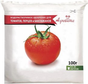 Удобрение Агровита для томатов, перцев и баклажанов, 100г, Нов-Агро