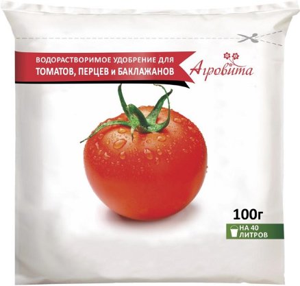 Удобрение Агровита для томатов, перцев и баклажанов, 100г, Нов-Агро