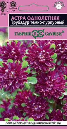 Семена Астра Трубадур темно-пурпурный, 0,05г, Гавриш