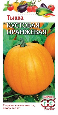 Семена Тыква Кустовая оранжевая, 1,0г, Гавриш, Овощная коллекция