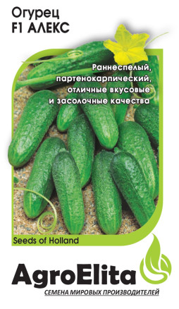 Семена Огурец Алекс F1, 5шт, AgroElita, Bejo Семена Огурец Алекс F1, 5шт, AgroElita, Bejo