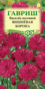 Семена Василек Вишневая корона, 0,2г, Гавриш, Цветочная коллекция