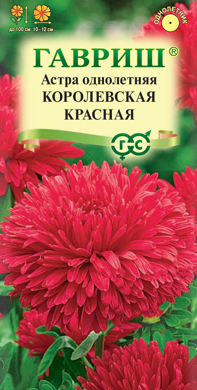 ✓ Семена Астра Королевская красная, пионовидная, 0,3г, Гавриш, Цветочная  коллекция по цене 21 руб. ◈ Большой выбор ◈ Купить по всей России ✓  Интернет-магазин Гавриш ☎ 8-495-902-77-18