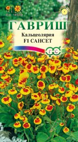 Семена Кальцеолярия Сансет F1, 10шт, Гавриш, Цветочная коллекция
