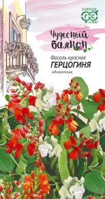 Семена Фасоль декоративная красная Герцогиня, 5шт, Гавриш, Чудесный балкон